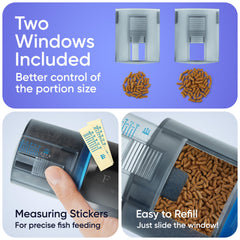FISHNOSH Model-ML dispensing action captures precise meals for a steady routine