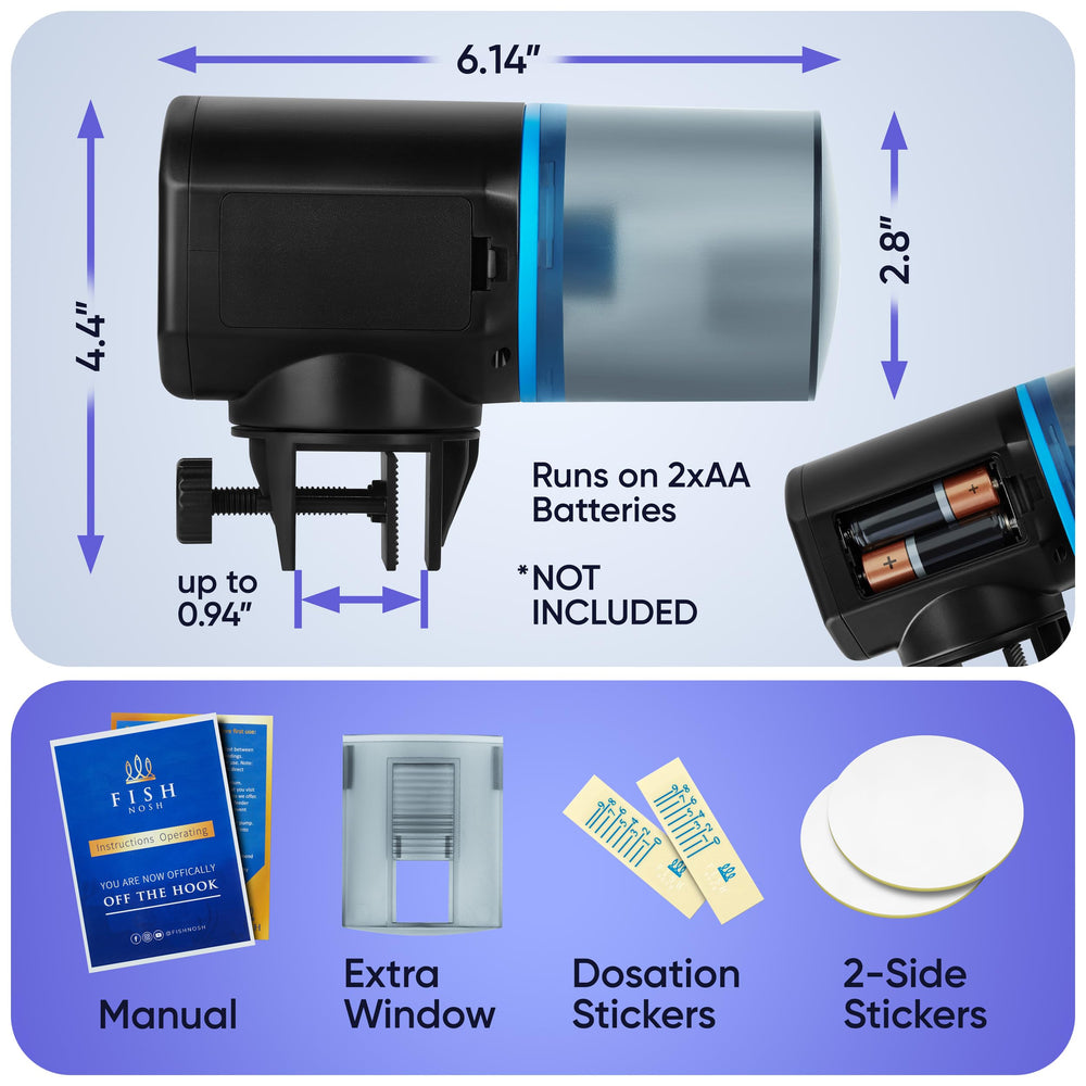 FISHNOSH Model-ML small-tank-setup shows versatile placement for small tanks