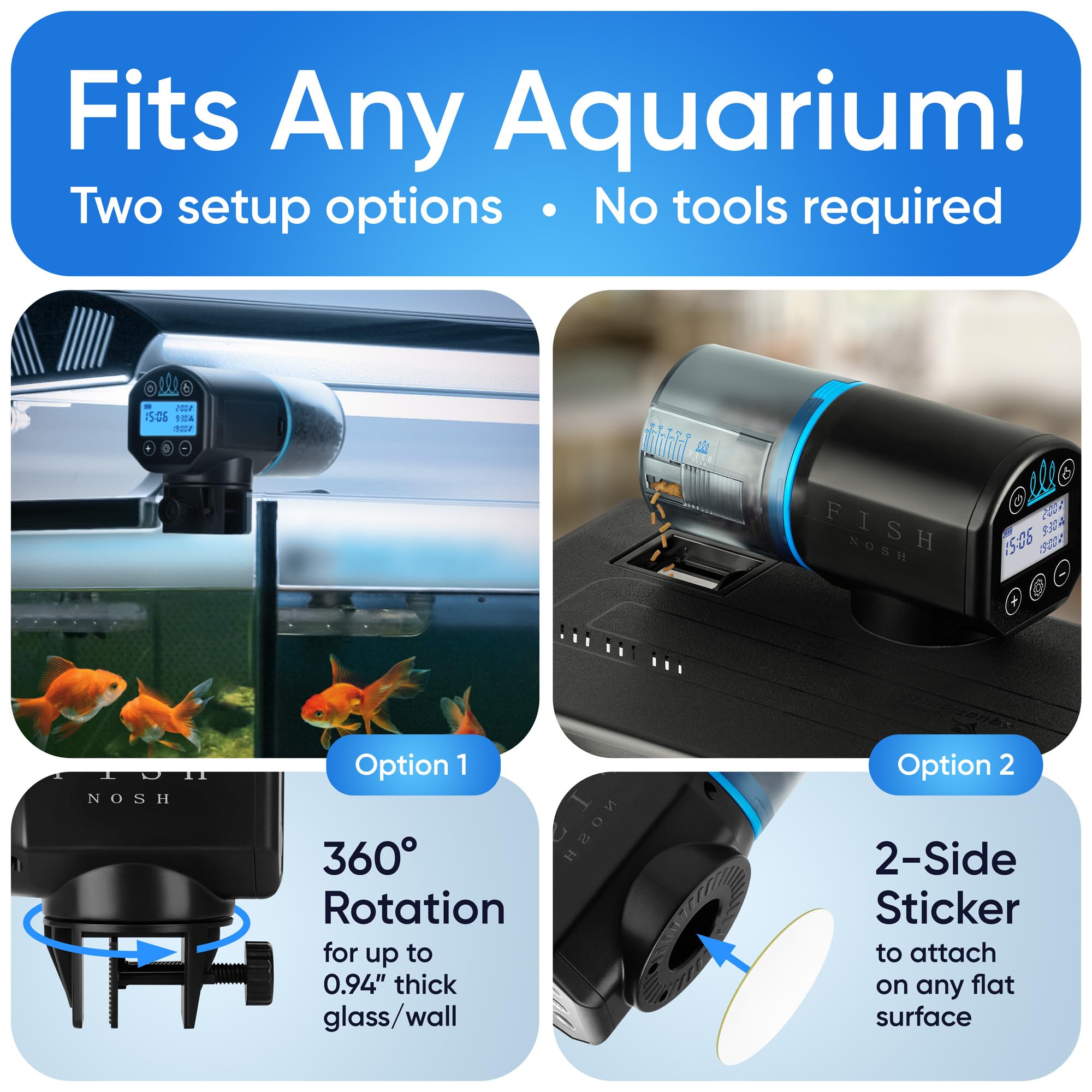 FISHNOSH feeder for vacation use supports travel-friendly pet care