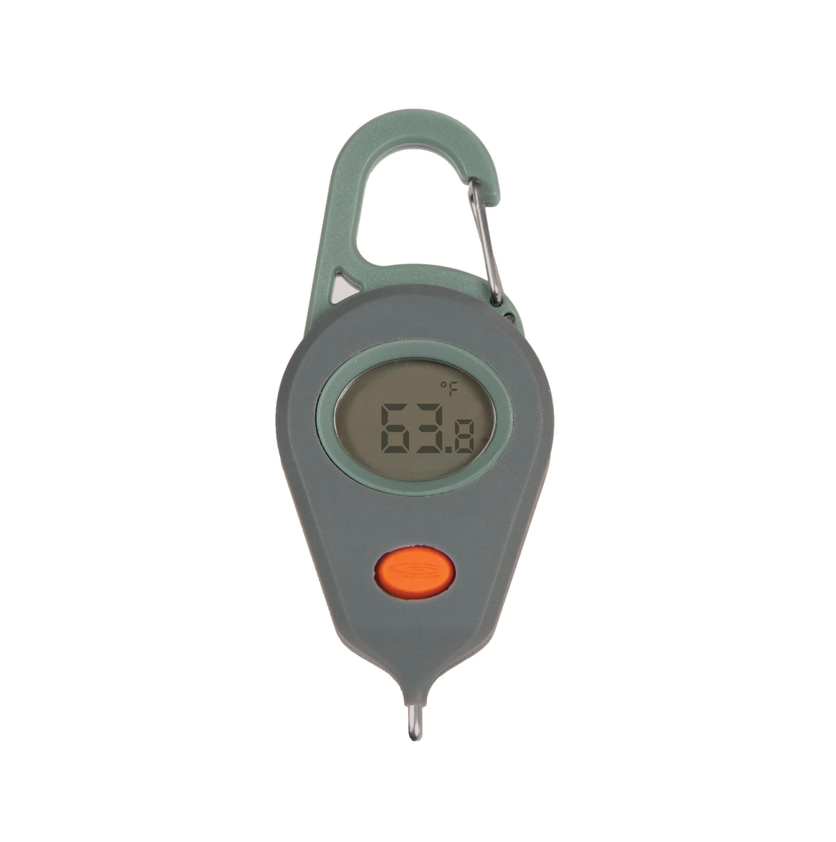 fishpond Riverkeeper thermometer body view, compact and rugged for outdoor fishing trips