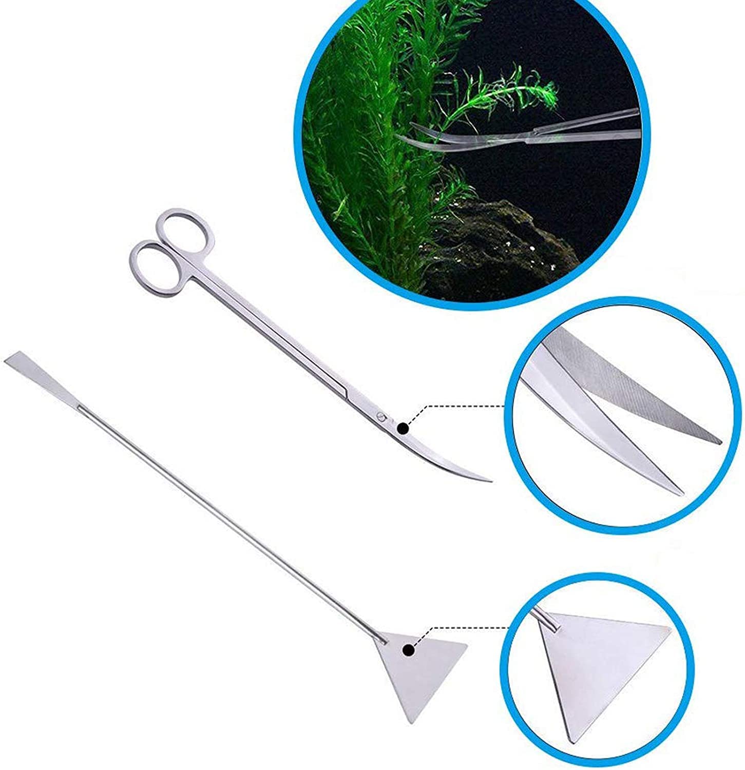 FISTOY 14.4in sand spatula for substrate shaping with minimal disturbance.