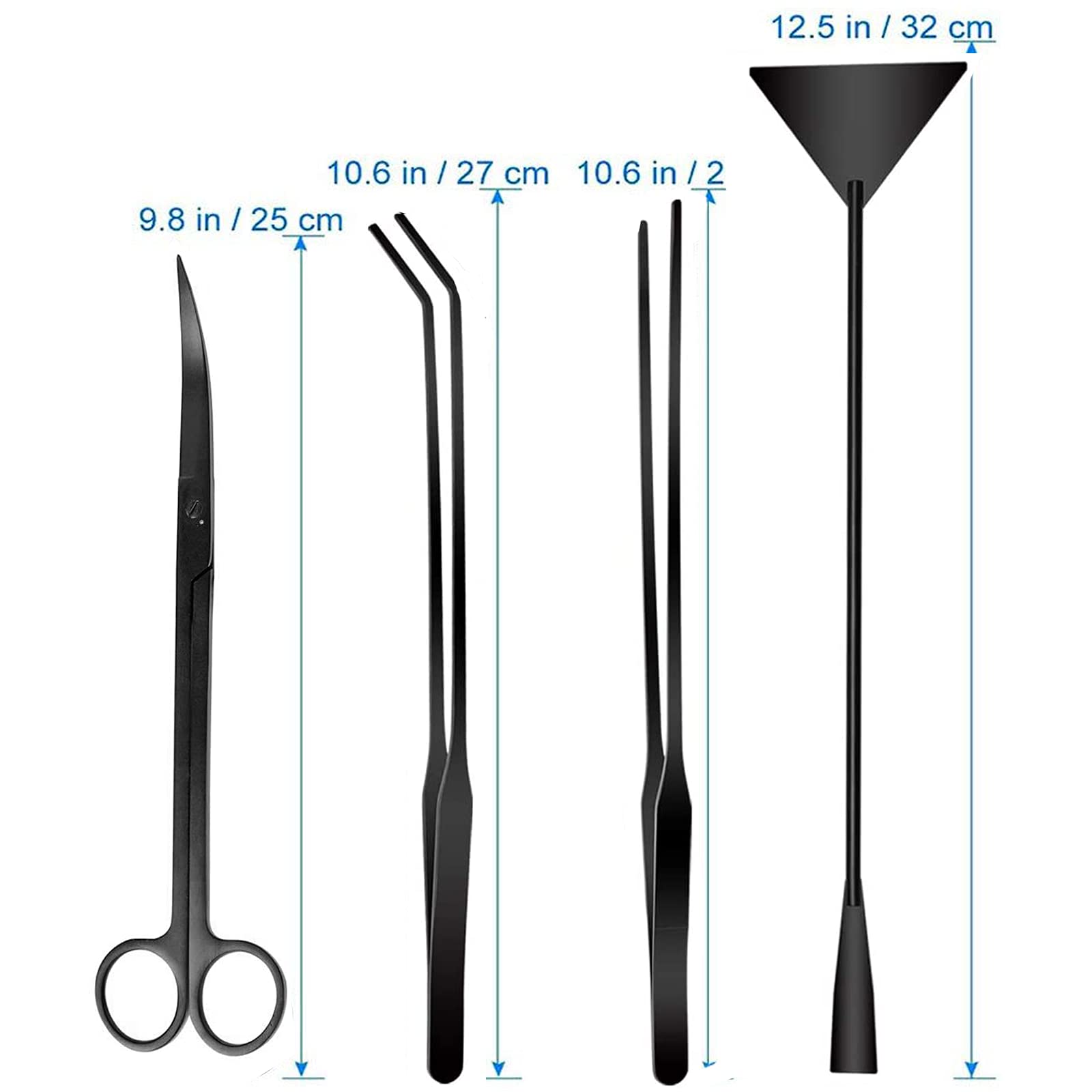 FISTOY aquarium 4-in-1 kit sand spatula for substrate leveling.
