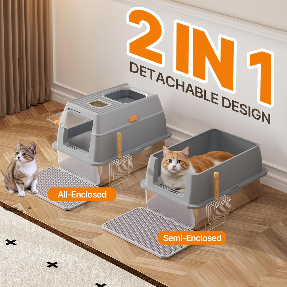 Fitrobust litter mat and scoop included for a cleaner start.