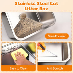 Fitrobust litter box top-entry option demonstrating easy access for shy cats.