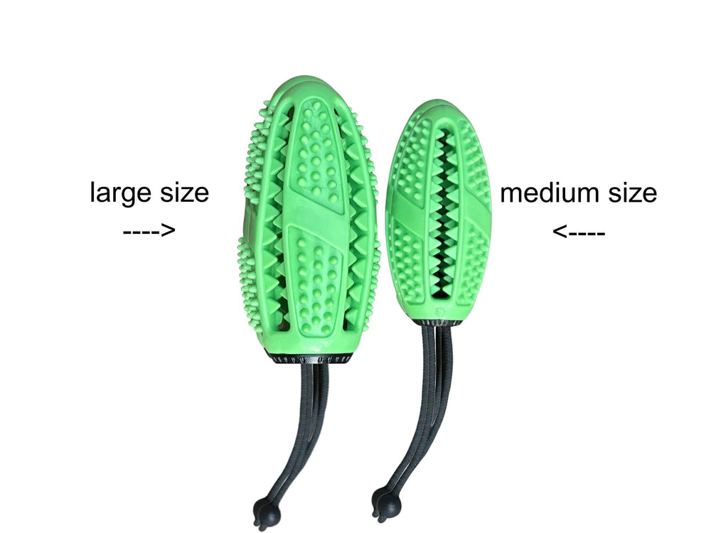 Fitryo dog football chew toy used indoors or outdoors for versatile play
