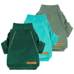 Fitwarm 3-pack fleece dog sweater for versatile chilly-walk styles.
