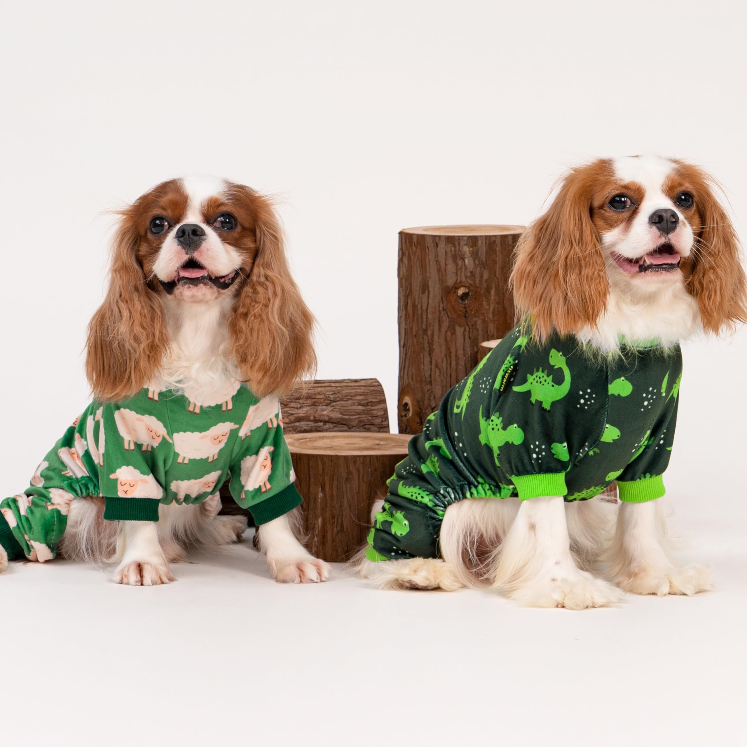 Fitwarm dinosaur dog fleece pajamas potty-break-friendly design supports easy bathroom breaks
