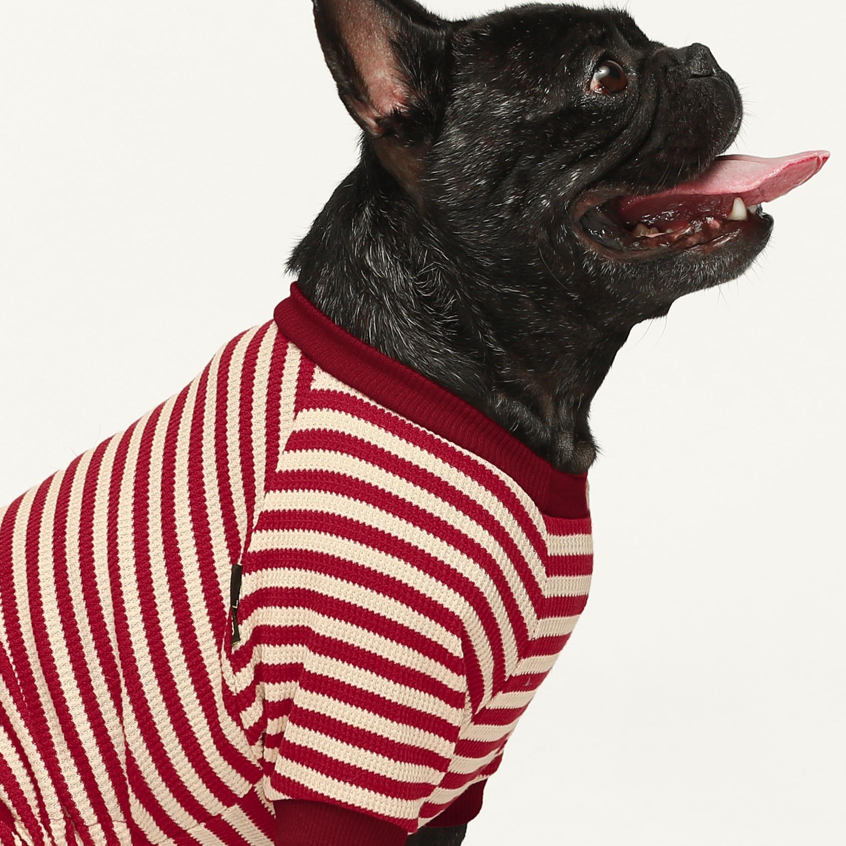 Fitwarm dog pajamas ribbed cuffs closeup highlighting easy wear