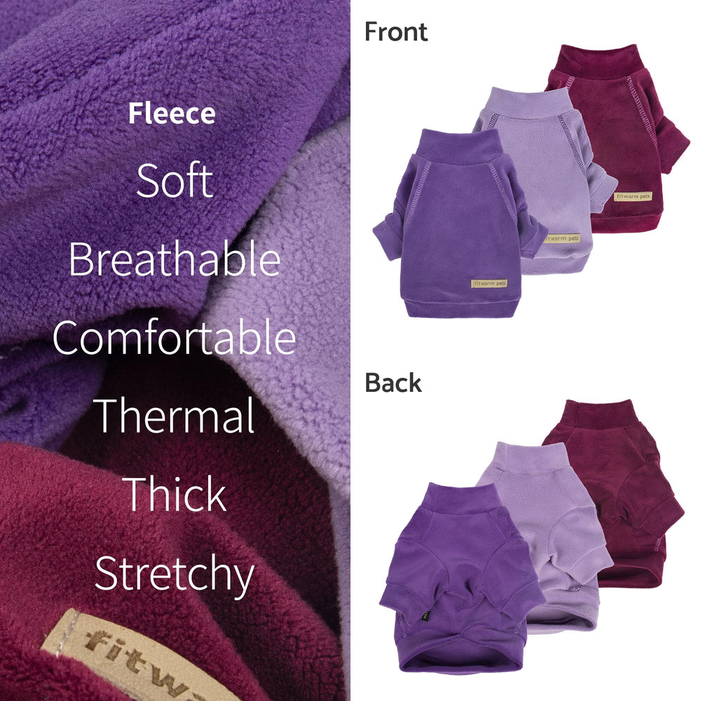 Fitwarm dog sweater with easy-on/off closure for quick potty breaks