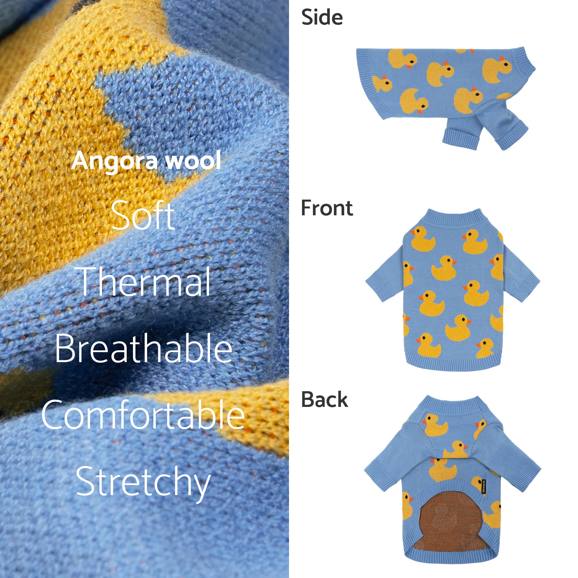 Fitwarm duck sweater breathable fabric keeps cozy without overheating