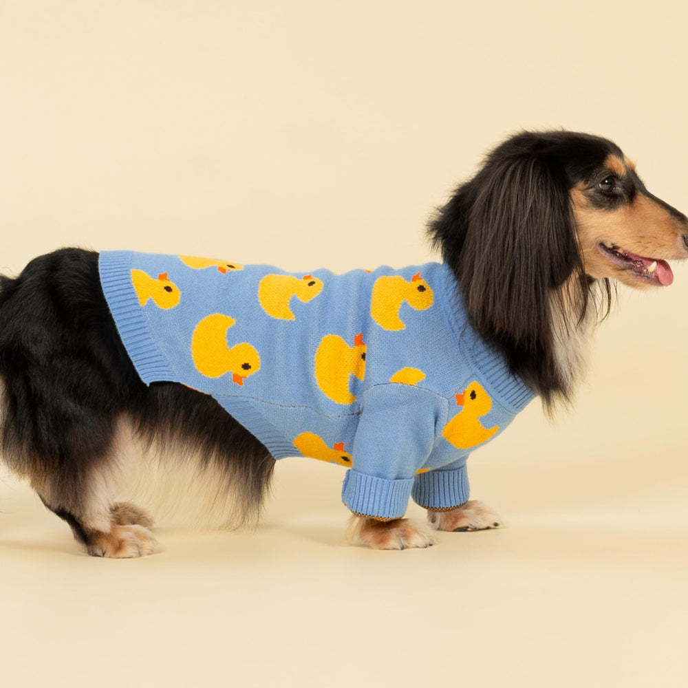 Fitwarm duck sweater easy on/off design for potty breaks
