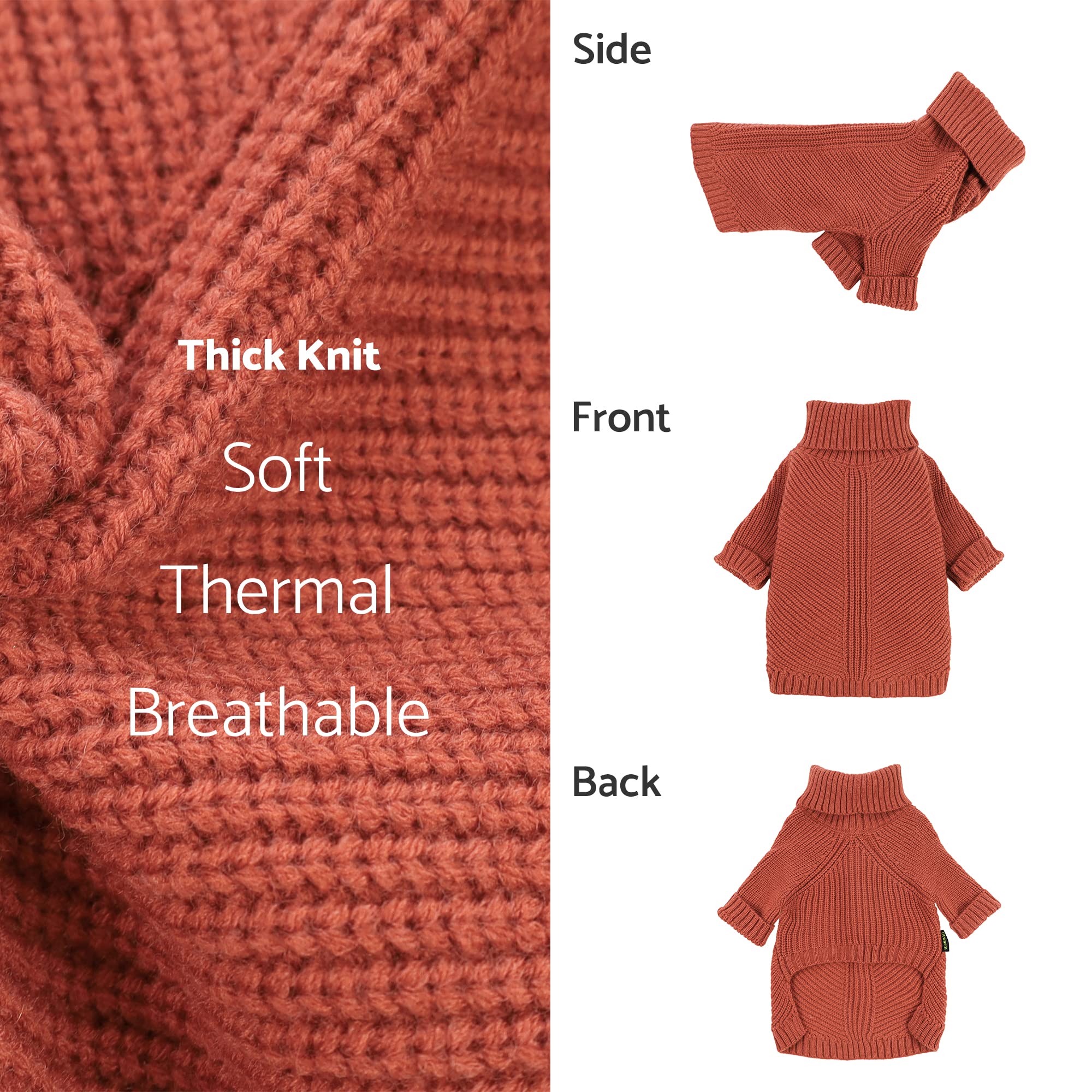 Fitwarm formal dog sweater red emphasizes stylish look for occasions and photos.