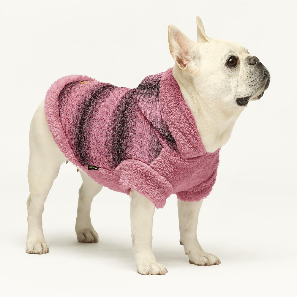 Fitwarm Fuzzy Dog Sweater knit fabric close-up emphasizing soft breathable comfort.