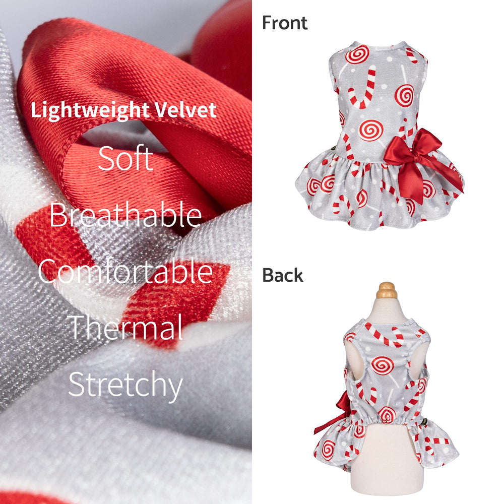 Fitwarm holiday-dress in soft velvet offers premium feel and breathable comfort.