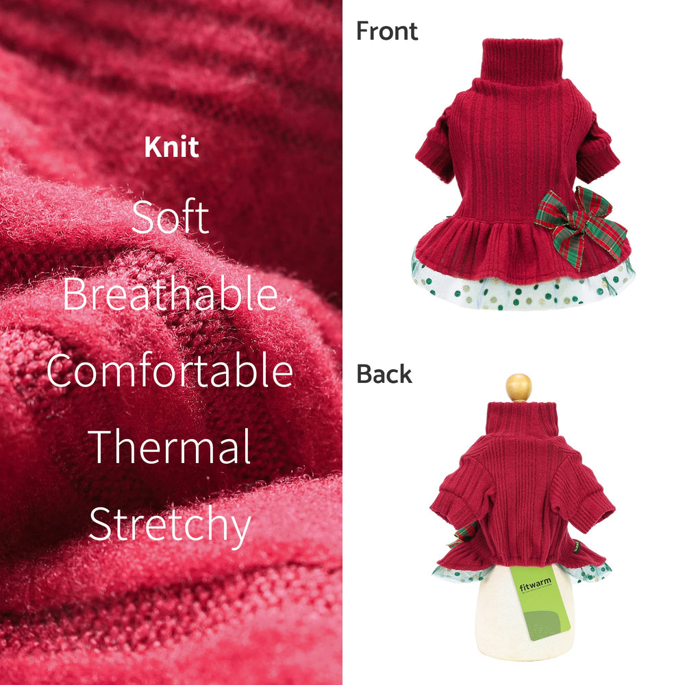 Fitwarm knit with tulle layer offers lightweight warmth and motion