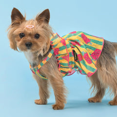 Fitwarm Strawberry Ice Pop Dress beach day look for joyful vacation styling.