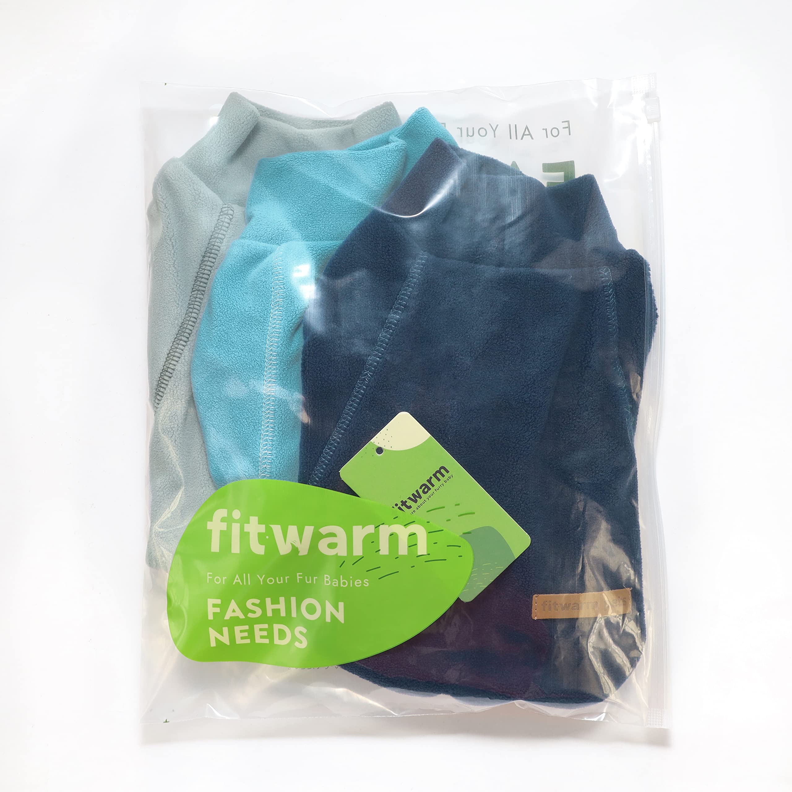 Fitwarm three-pack packaging shows coordinated blue grey navy set.