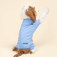 Fitwarm two-pack fleece dog pajamas back view showing full-body coverage.