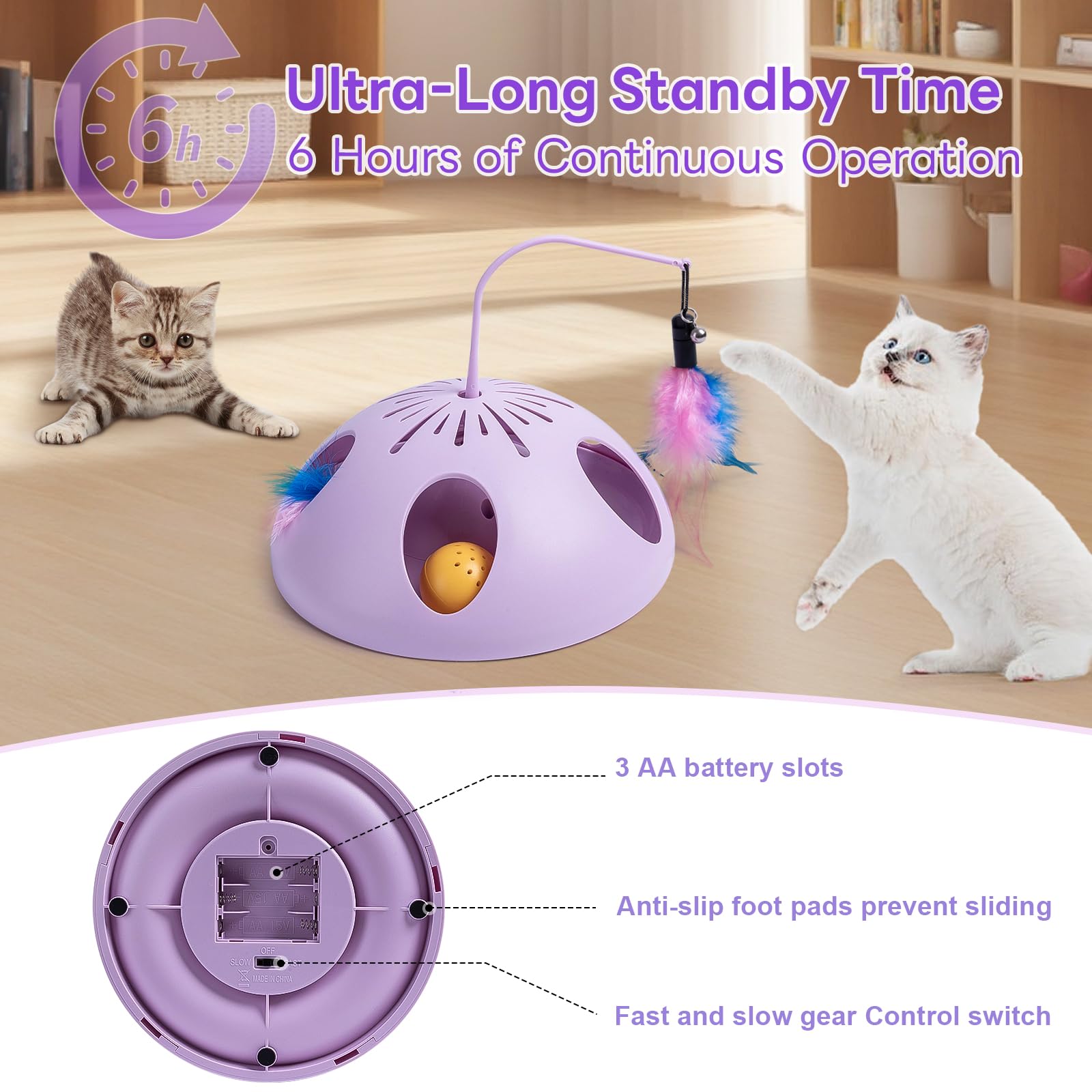 FITWOWFIT stable-hemisphere-base design resists tipping for safe, reliable fun.
