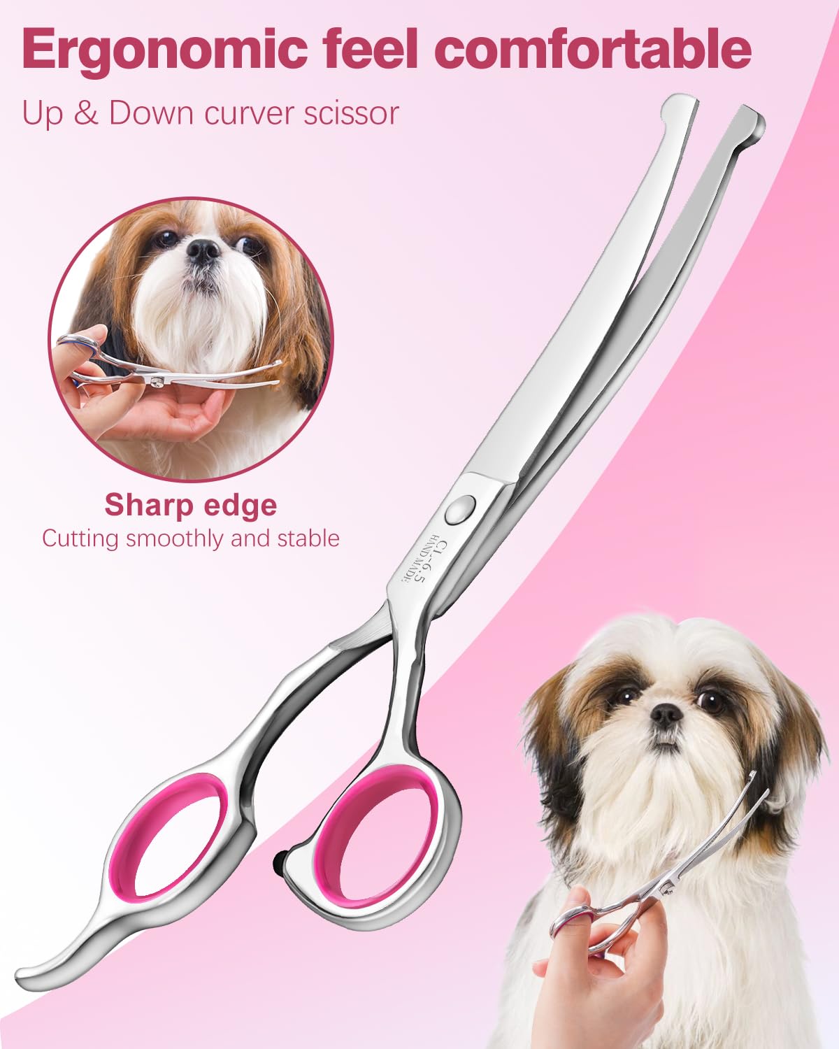 Fiurfiy Furry ergonomic handle enables comfortable grooming sessions