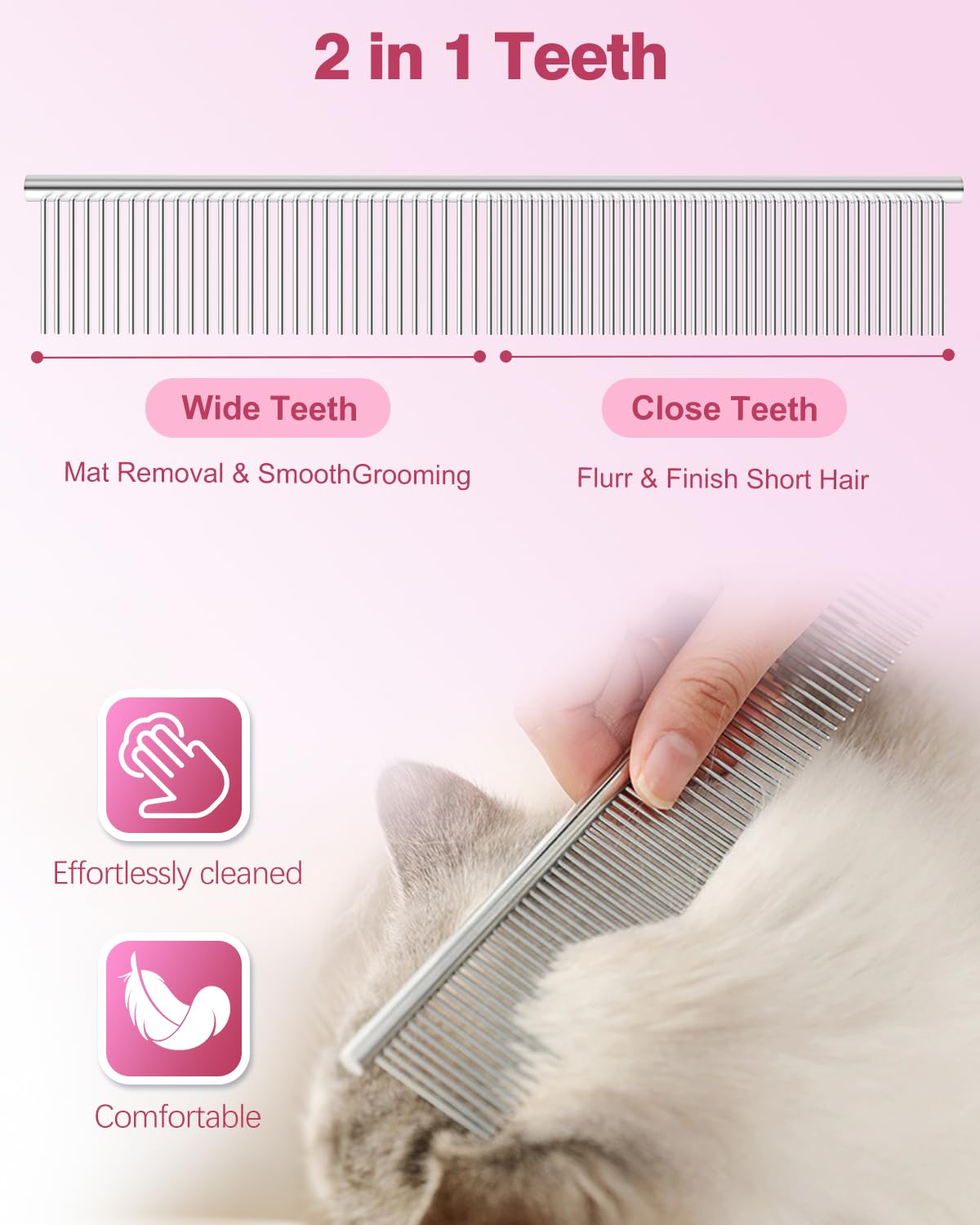 Fiurfiy Furry stainless steel blades resist rust and stay sharp
