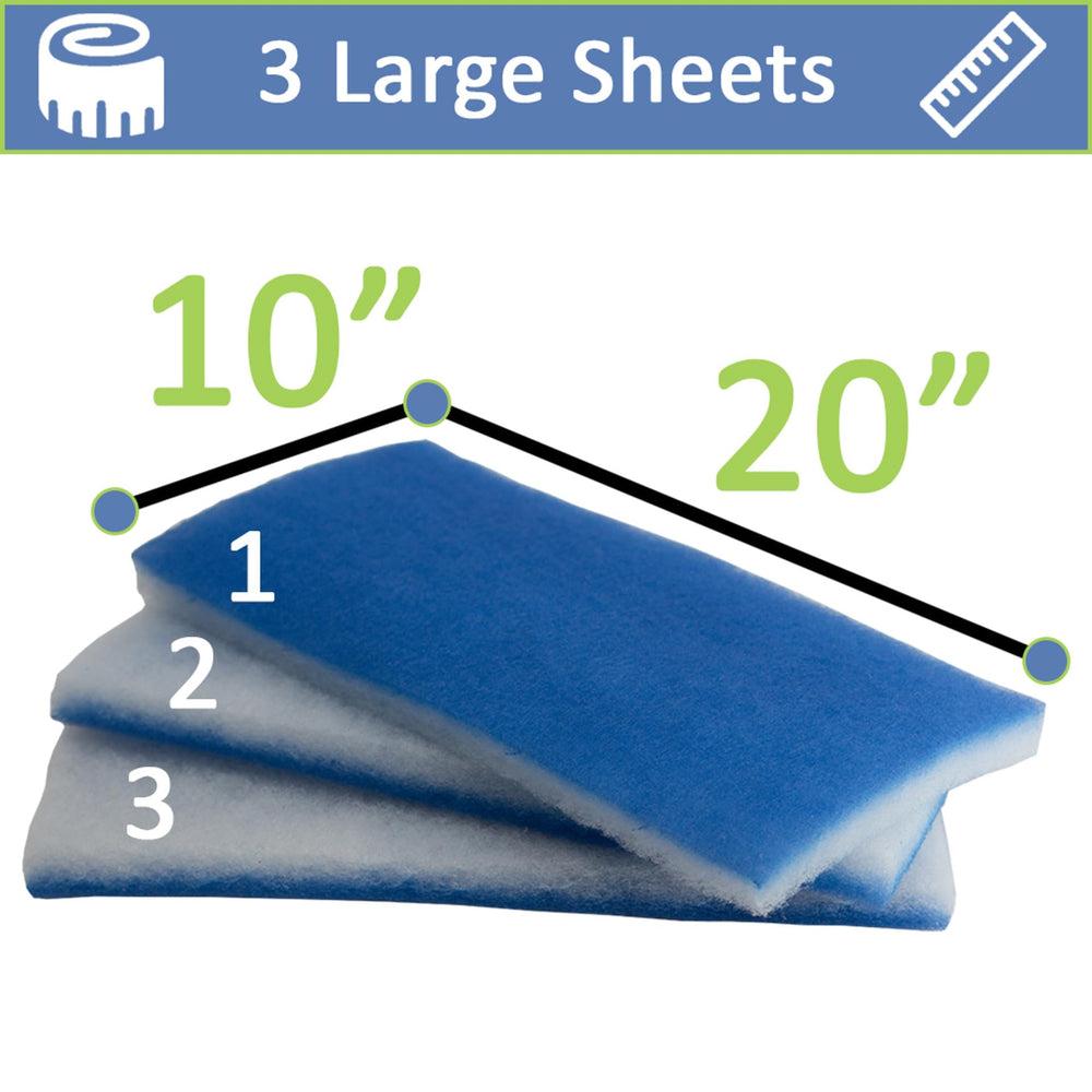 Five Star Aquatics filter floss pads 1–1.5 inch thickness for high flow.