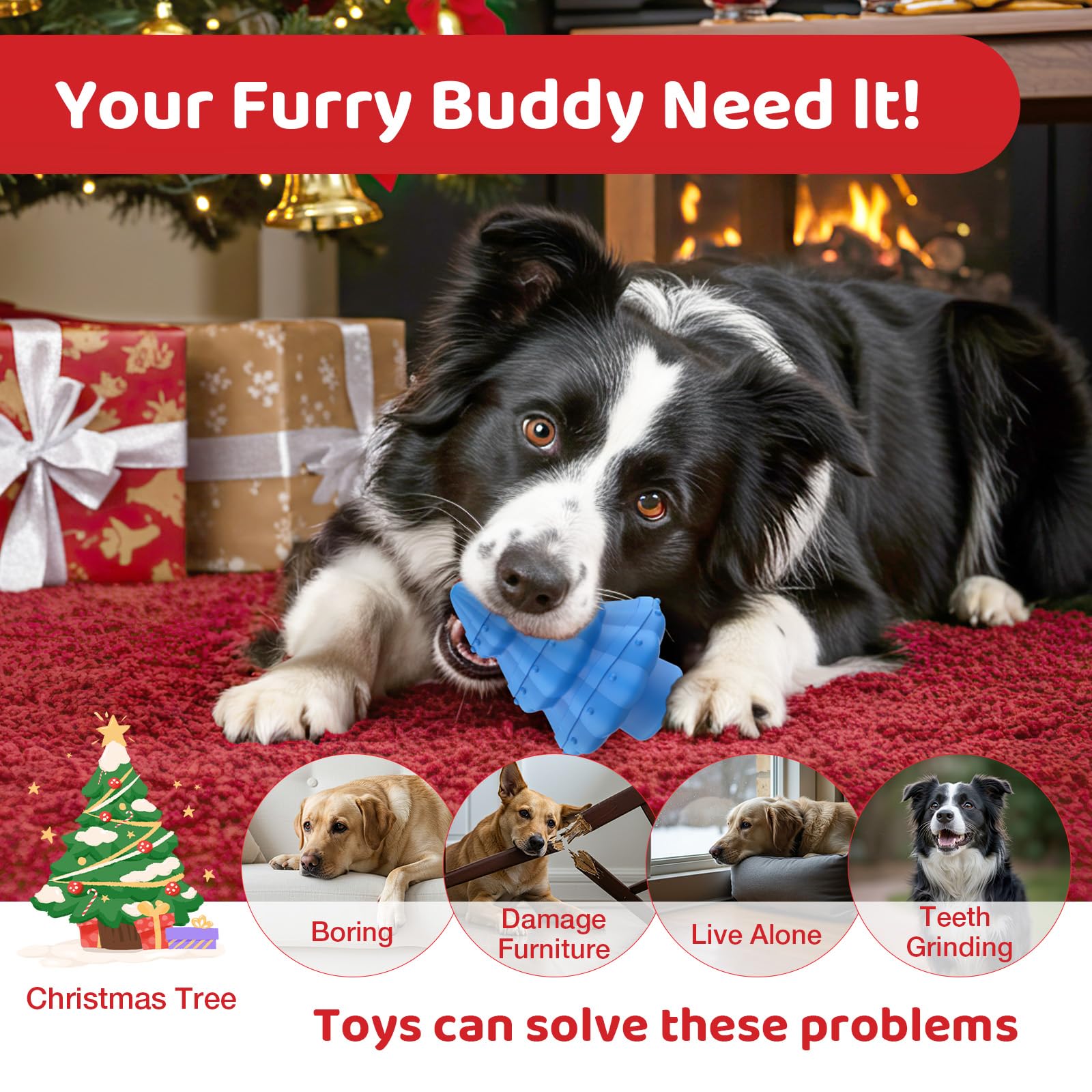 Fiveda indoor-outdoor dog toy ideal for fetch and solo chewing sessions.