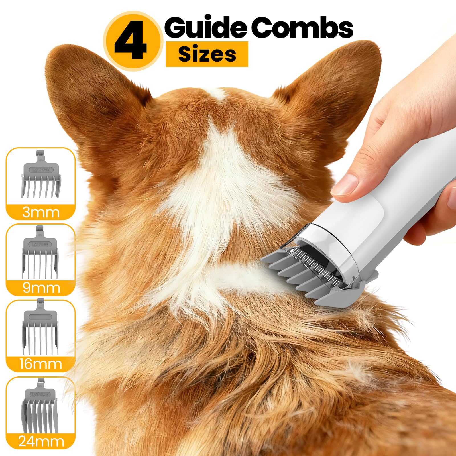FIXR Dog Grooming Vacuum hose and attachments enable flexible reach.