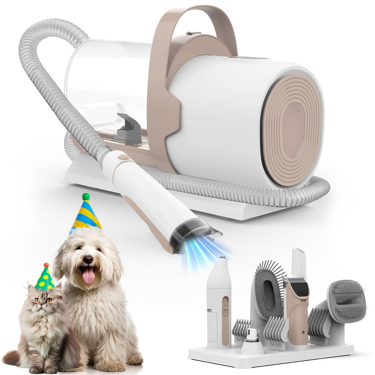 FIXR dog grooming vacuum main unit for compact at-home grooming