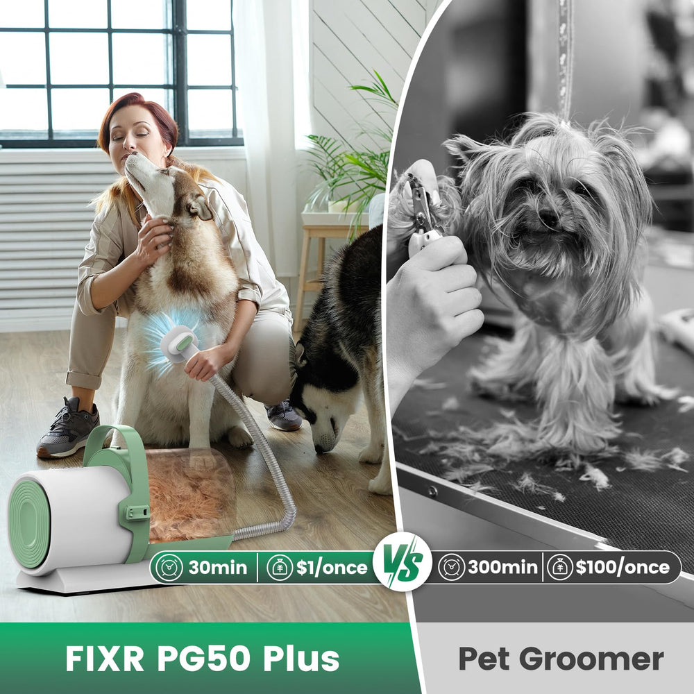 FIXR dog grooming vacuum nozzle head brush aiding deep cleaning of sofas and carpets
