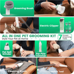 FIXR dog grooming vacuum suction head attachment for efficient hair pickup during grooming