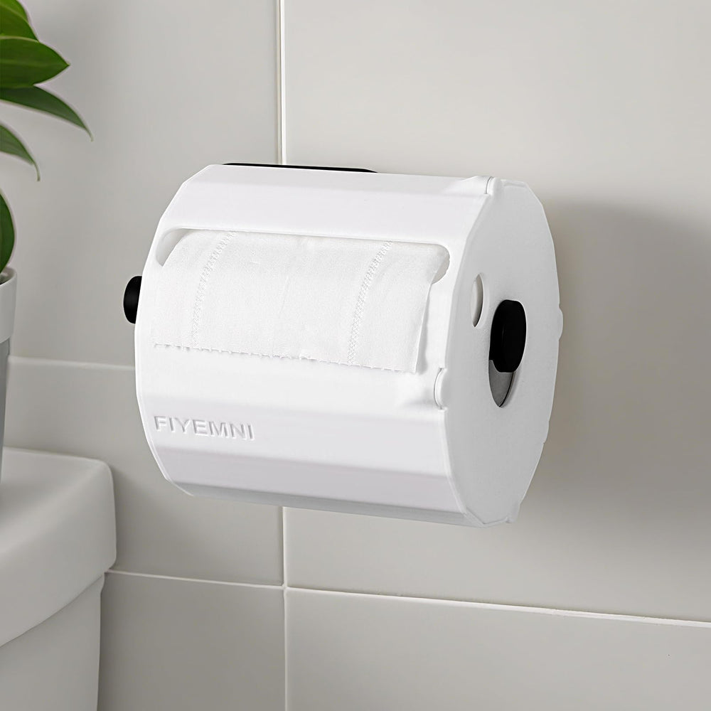 FIYEMNI toilet paper protector cover with full guard protects rolls from pets and waste