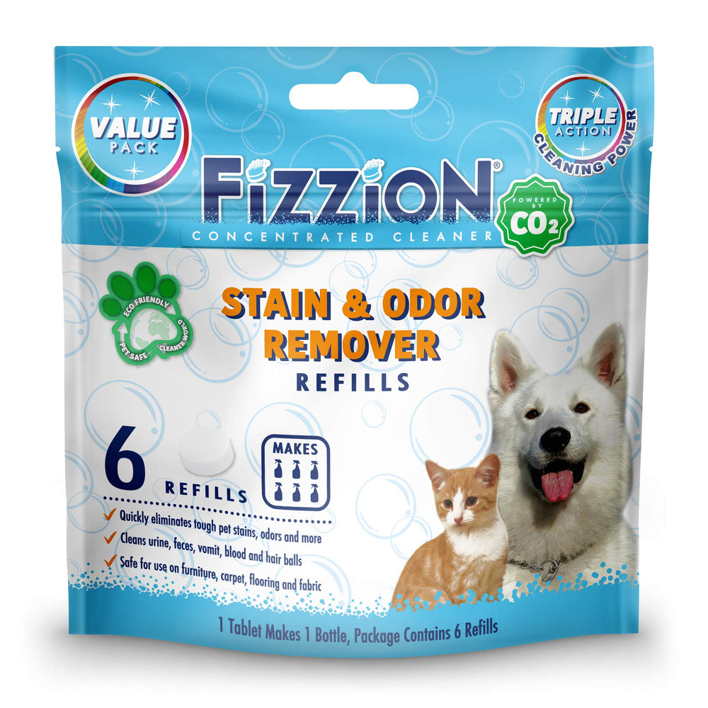 Fizzion Original packaging shows ready-to-use stain remover solution
