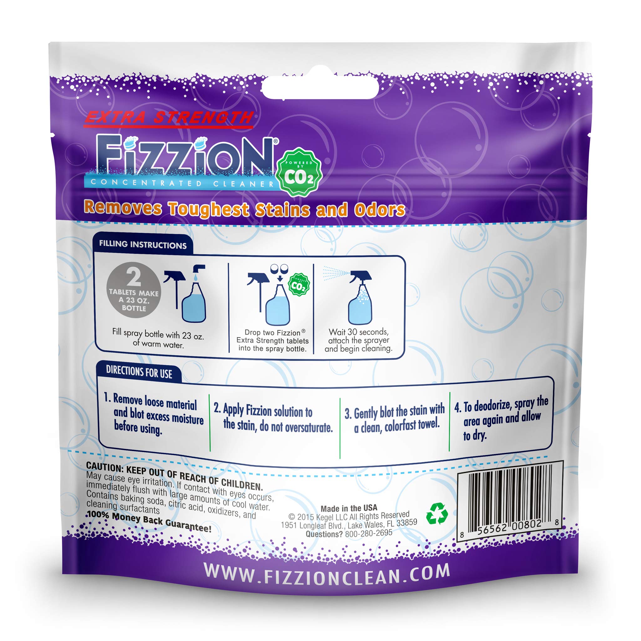 Fizzion refills-bag-5-refills suited for ongoing stain cleanup and maintenance.