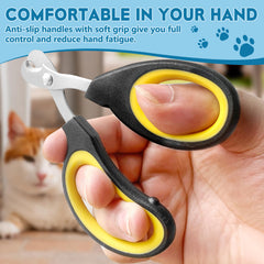 FJCTER cat nail clippers compact size fits tiny claws.