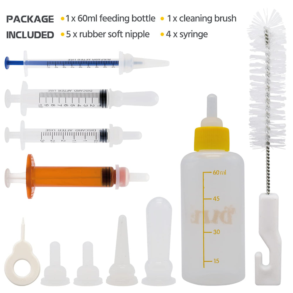 FJNATINH 10ml xl nipple with bottle ready for confident feeding