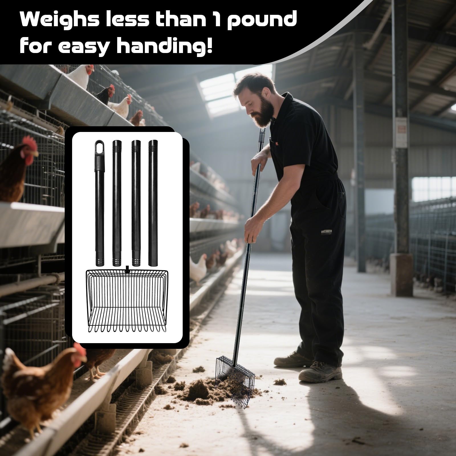 FKXQJS high-sided scoop design prevents waste spillage.