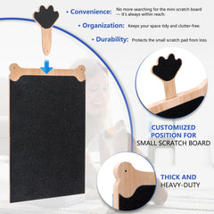 FL Falatier front-back paw nails—two-board setup supports full nail care.
