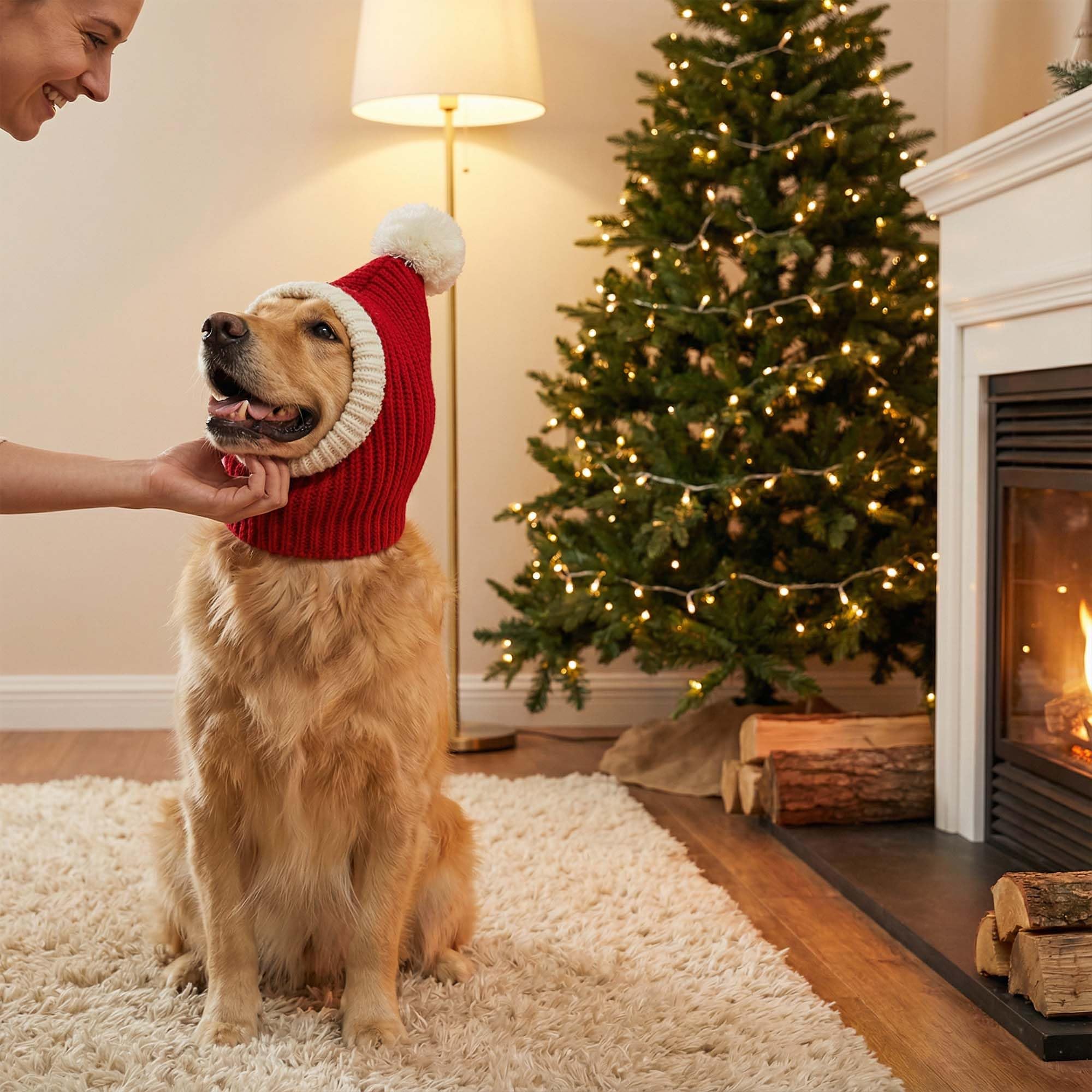 FLAdorepet neck and ear warmer offers snug cold-weather protection.