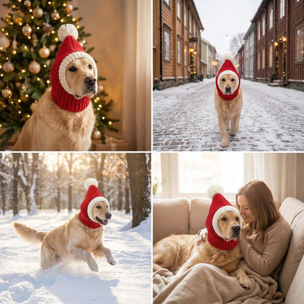 FLAdorepet hat on dog boosts holiday style during walks.