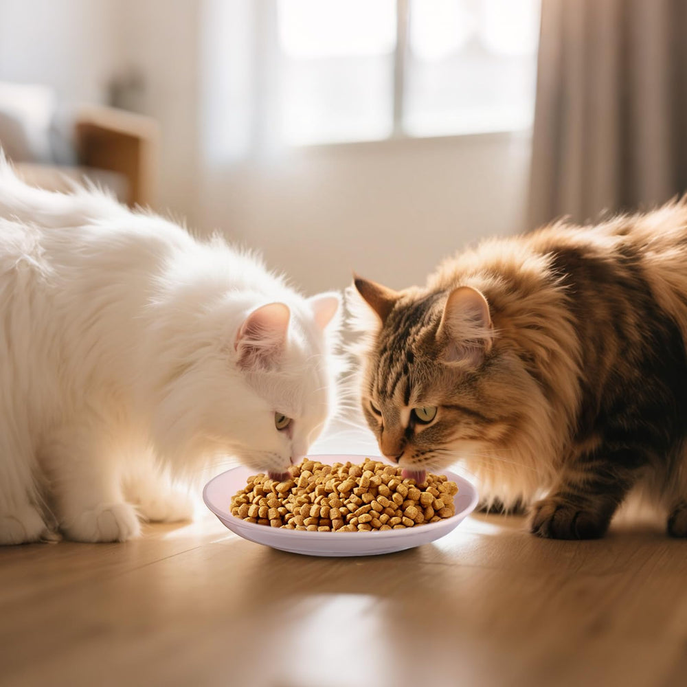 FlaggeZG gift-ready set adds style to any cat feeding corner.
