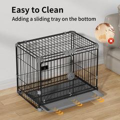 FLARUZIY crate with removable tray enables quick cleanups.