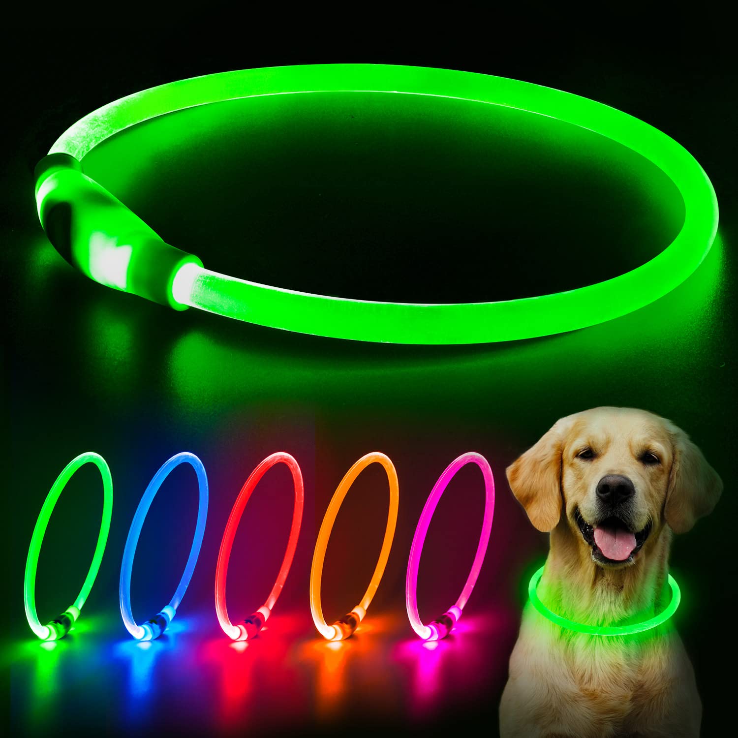 Flashseen LED Dog Collar offers 360-degree visibility for safer night walks.