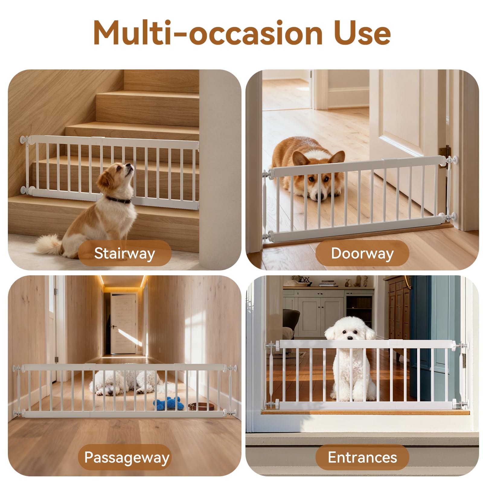 Fldofaves dog gate wall-protector guards walls during mounting