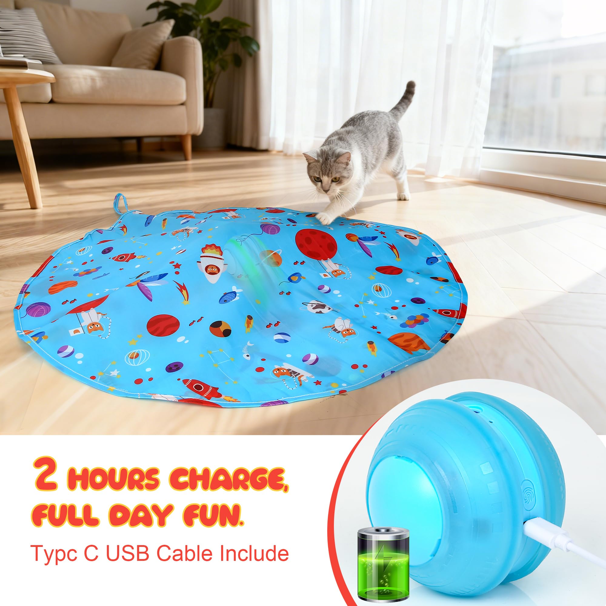 FLERDMAU silent durable cat toy base keeps play quiet and withstands knocks.