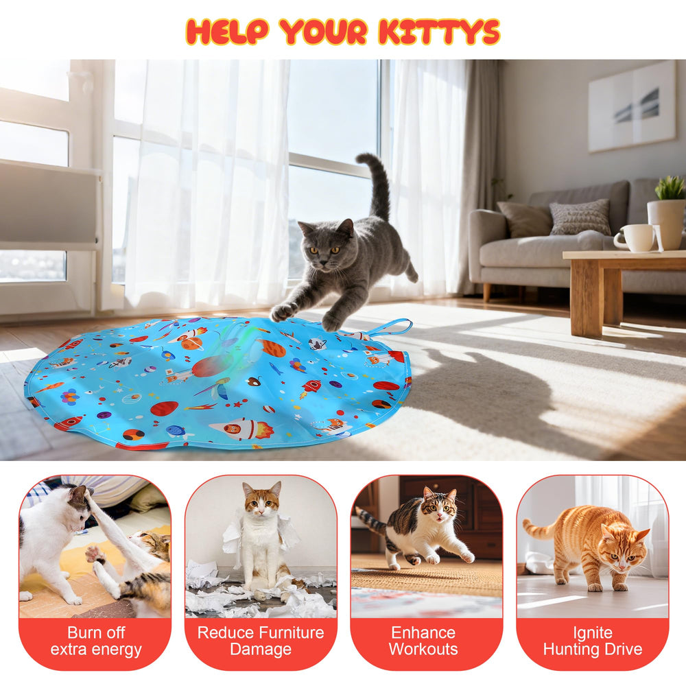 FLERDMAU smart auto-pause cat toy prevents overstimulation while re-engaging cats.