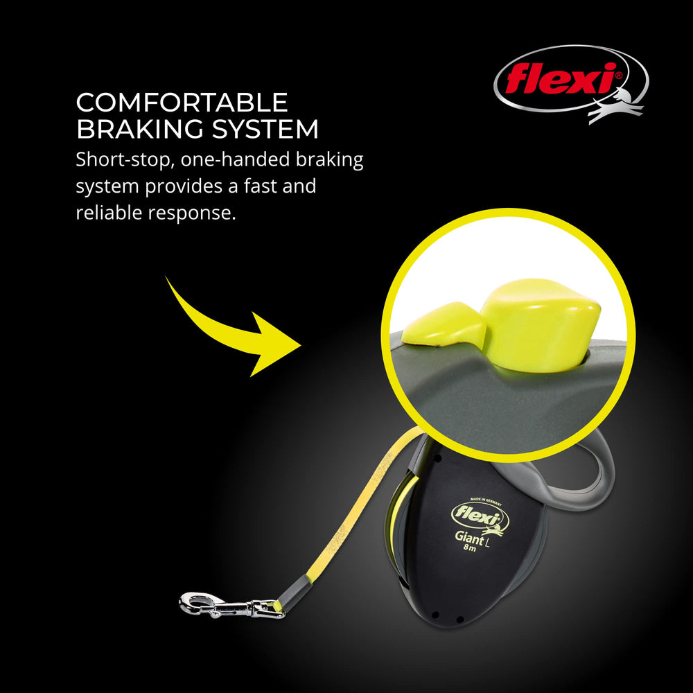 Durable FLEXI leash built with premium materials for daily adventures with big dogs