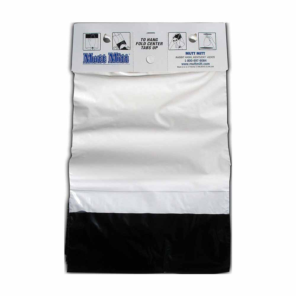 FLEXI Mutt Mitt bag displays 13x9 size for roomy waste containment.