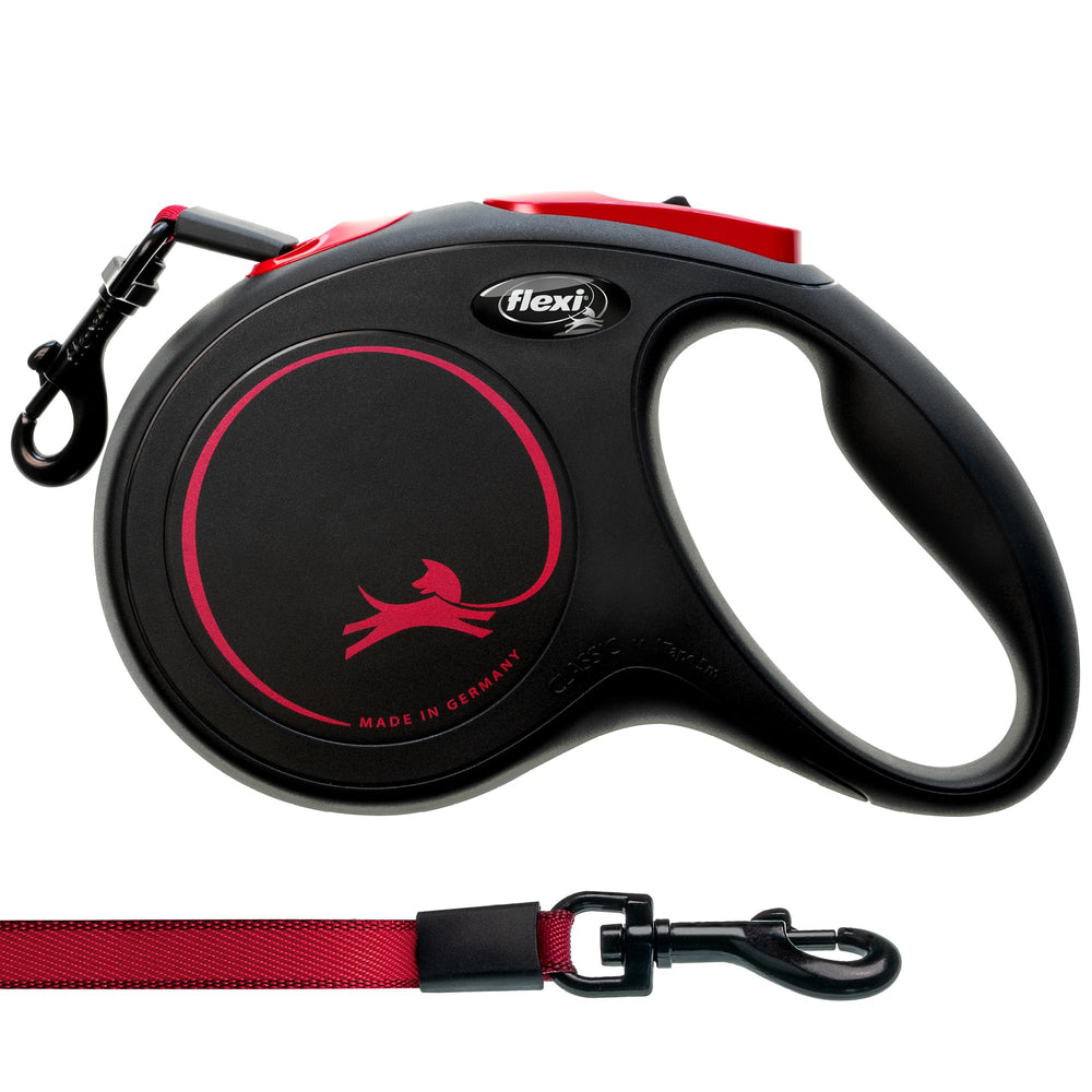 FLEXI New Classic Black Fire Edition leash showcases bold Black/Red styling