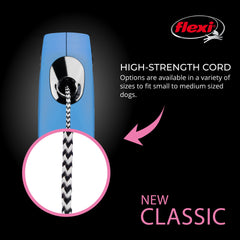 FLEXI New Classic blue small-dog walking scene for secure control.